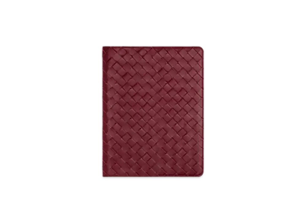 Bottega Veneta Intrecciato Maxi Note Cover "Bordeaux"