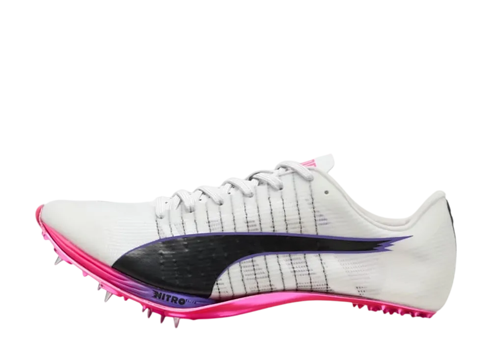 プーマ エヴォスピード スプリント ニトロ エリート2 DT "プーマホワイト/プーマブラック/フルーロピンクペス"