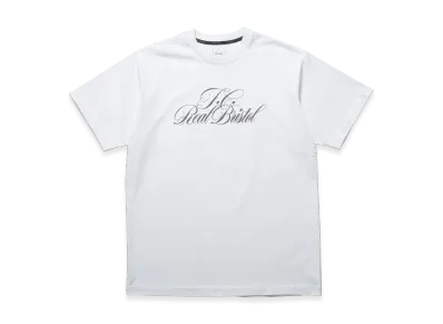 F.C.Real Bristol Script Tee "White"