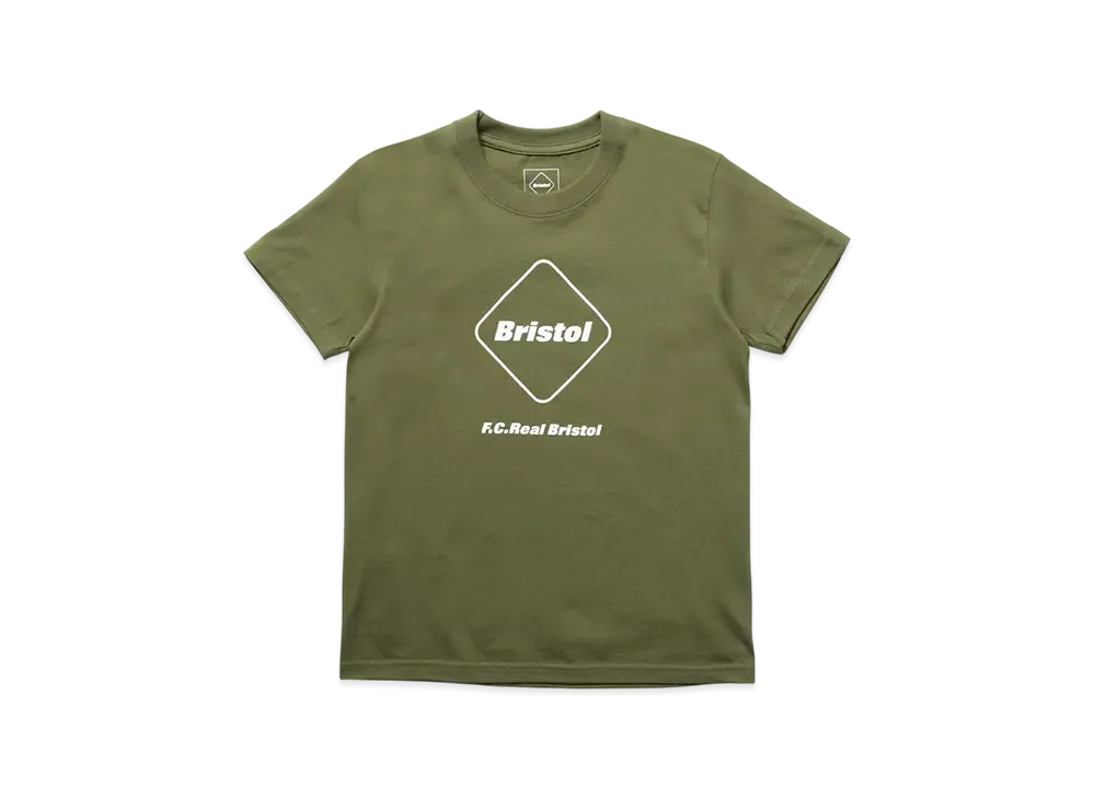 F.C.Real Bristol for Kids Emblem S/S Tee "Khaki"