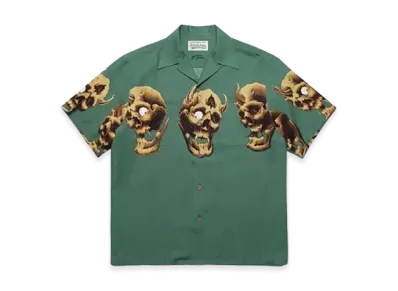 WACKO MARIA x 56 Tattoo Studio Hawaiian Shirt "Green"