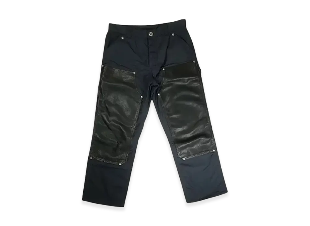 Chrome Hearts Cemetery Cross Patch Double-Knee Carpenter Pants "Dark Navy"