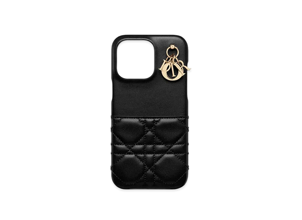 【日本限定】LADY DIOR IPHONE 15ケース カナージュ ラムスキン ディオール レディ ディオール アイフォン15ケース カナージュ