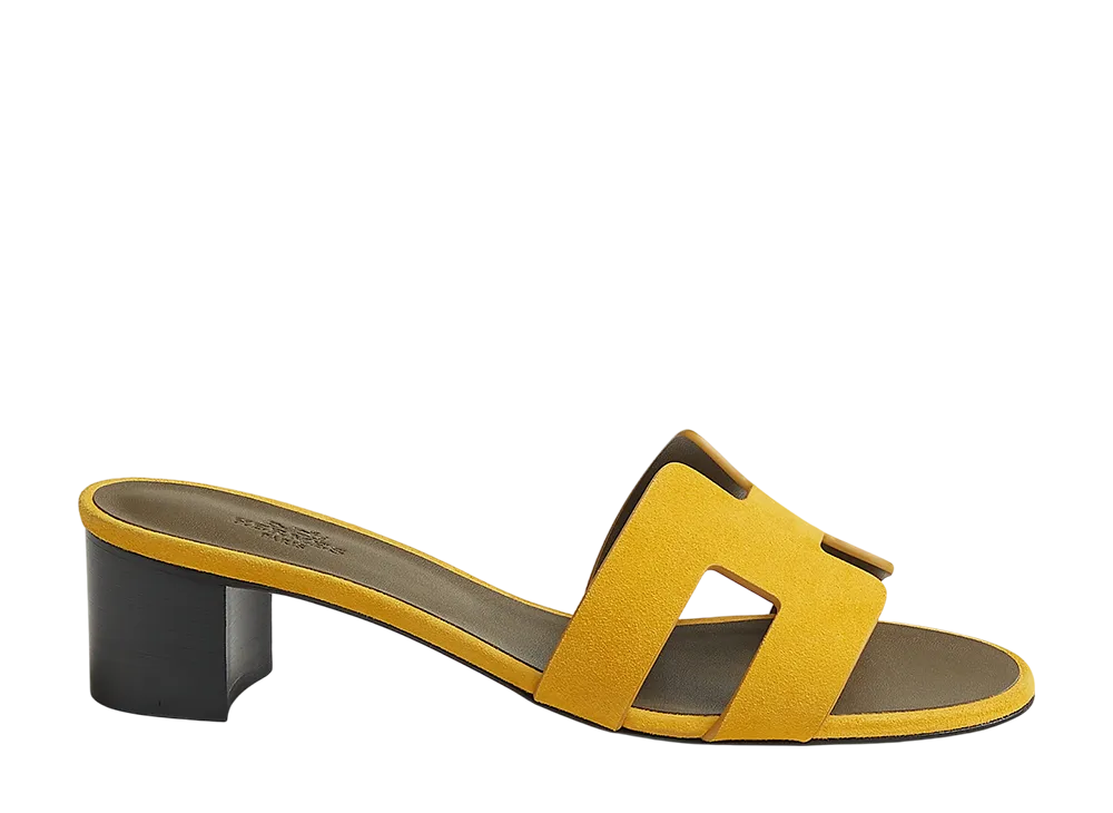 Hermes Women's Oasis Sandal "Jaune Topaze"