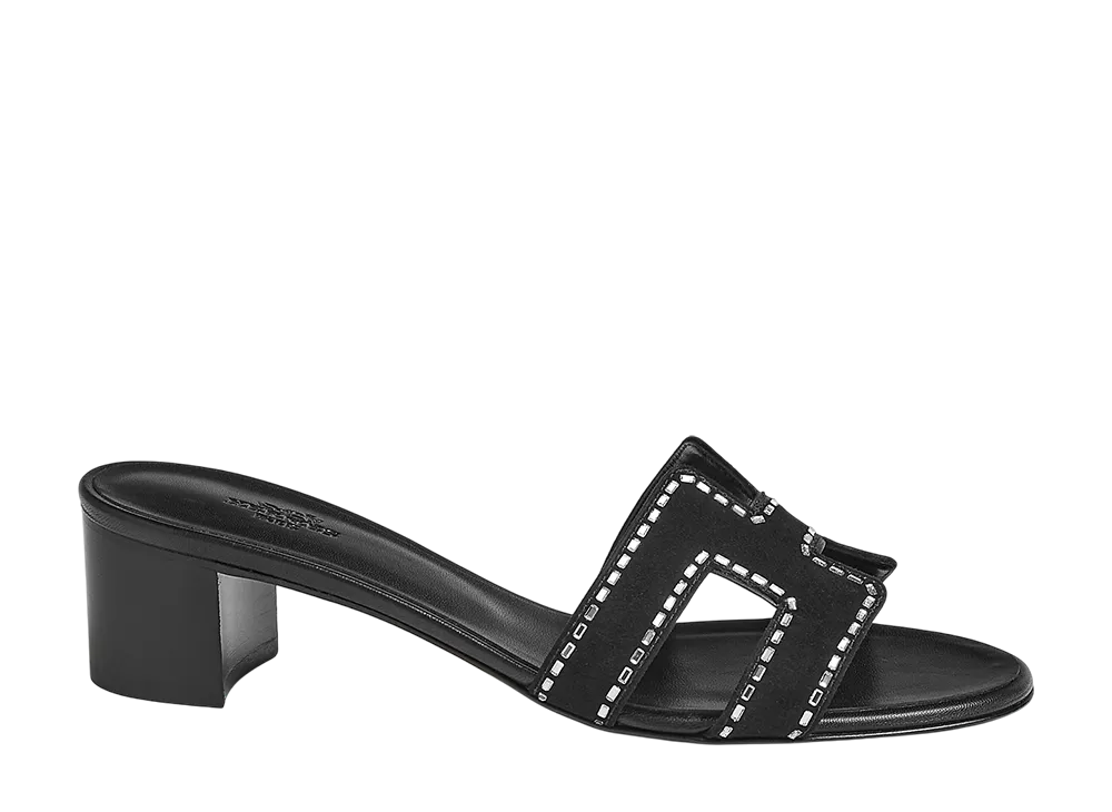 Hermes Women's Oasis Sandal "Noir"