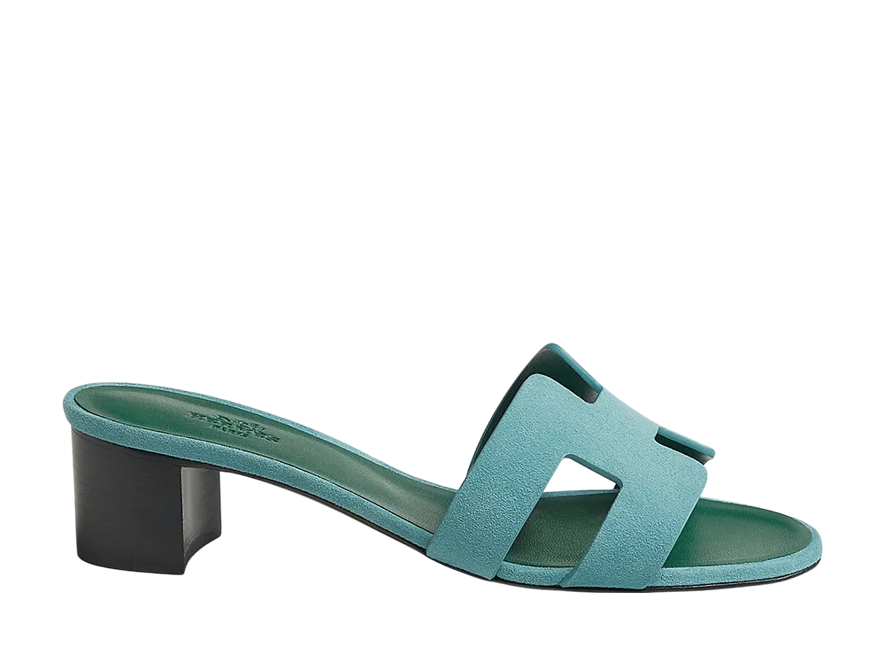Hermes Women's Oasis Sandal "Bleu Mineral"