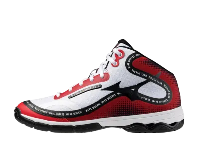 Mizuno Wave Diverse DE 2 "White/Black/Red"