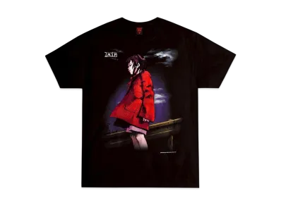 Geeks Rule x serial experiments lain 15 Silkscreen Printing T Shirt vol.04 "Black"