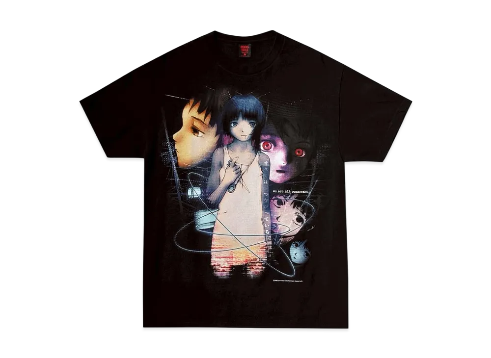 Geeks Rule x serial experiments lain 15 Silkscreen Printing T Shirt vol.05 "Black"