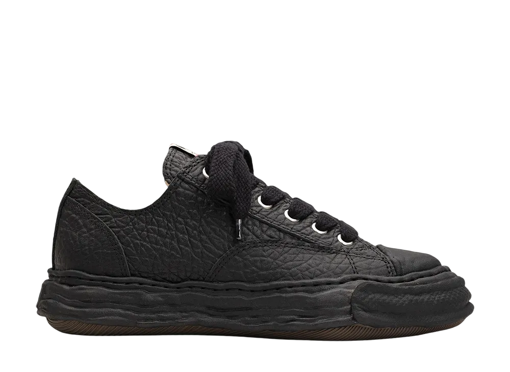 Maison MIHARA YASUHIRO PETERSON23 OG Sole Monster Leather Low-top Sneaker "Black/Black"