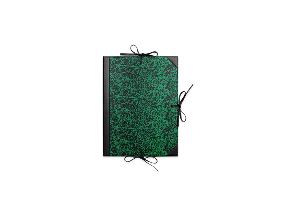 Bottega Veneta Student Folder "Black/Parakeet"