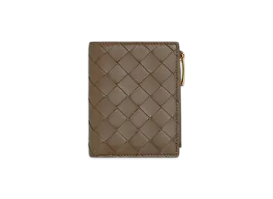 Bottega Veneta Intrecciato Small Bi-Fold Wallet "Pine Cone"
