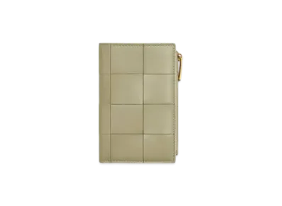 Bottega Veneta Cassette Medium Bi-Fold Wallet "Travertine"