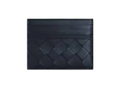 Bottega Veneta Intrecciato Credit Card Case "Space"