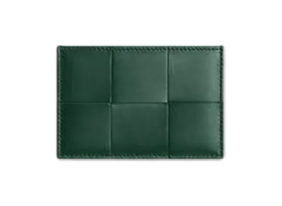 Bottega Veneta Cassette Credit Card Case "Emerald Green"