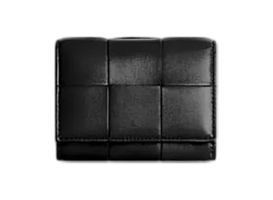 Bottega Veneta Bi-Fold Card Case "Black"