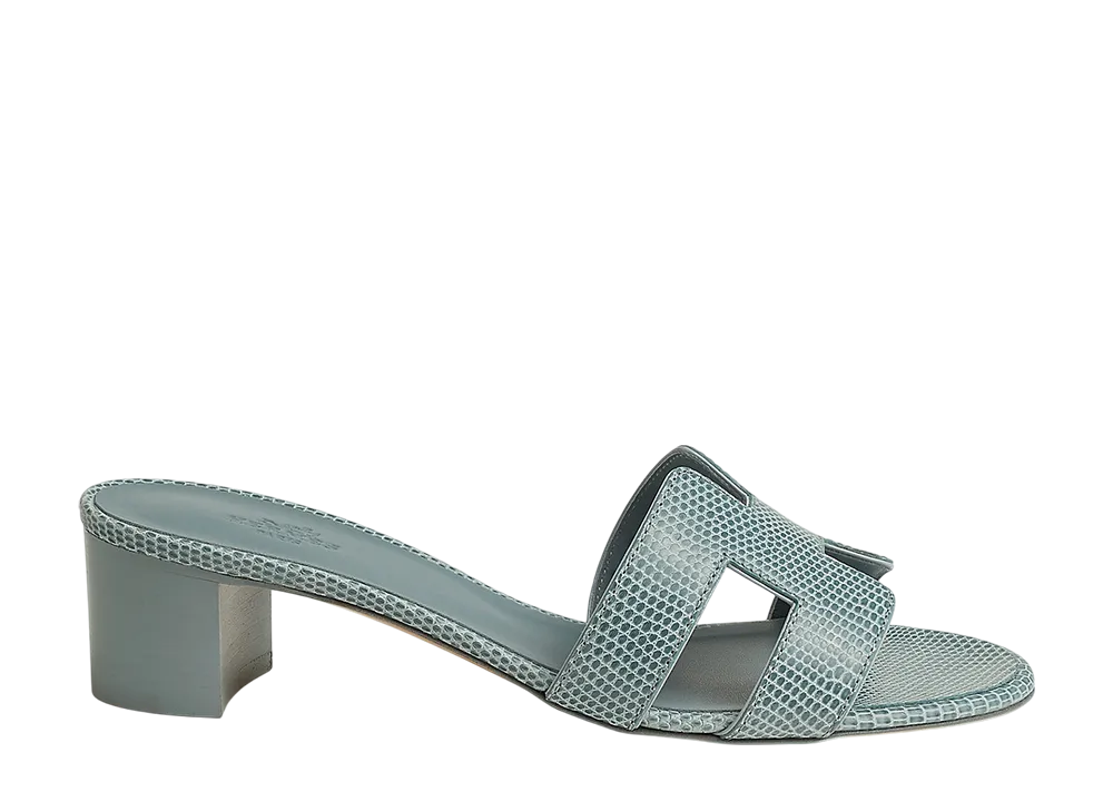 Hermes Women's Oasis Sandal "Gris Antarctique"