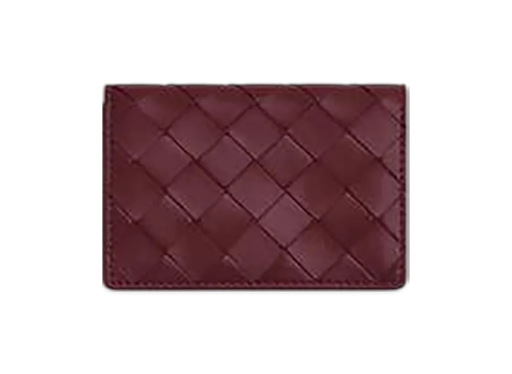 Bottega Veneta Intrecciato Business Card Case "Barolo"