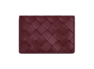 Bottega Veneta Intrecciato Business Card Case "Barolo"