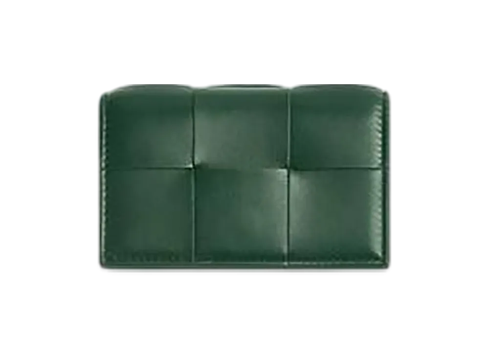 Bottega Veneta Cassette Business Card Case "Raintree"