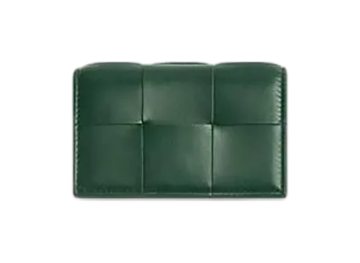 Bottega Veneta Cassette Business Card Case "Raintree"