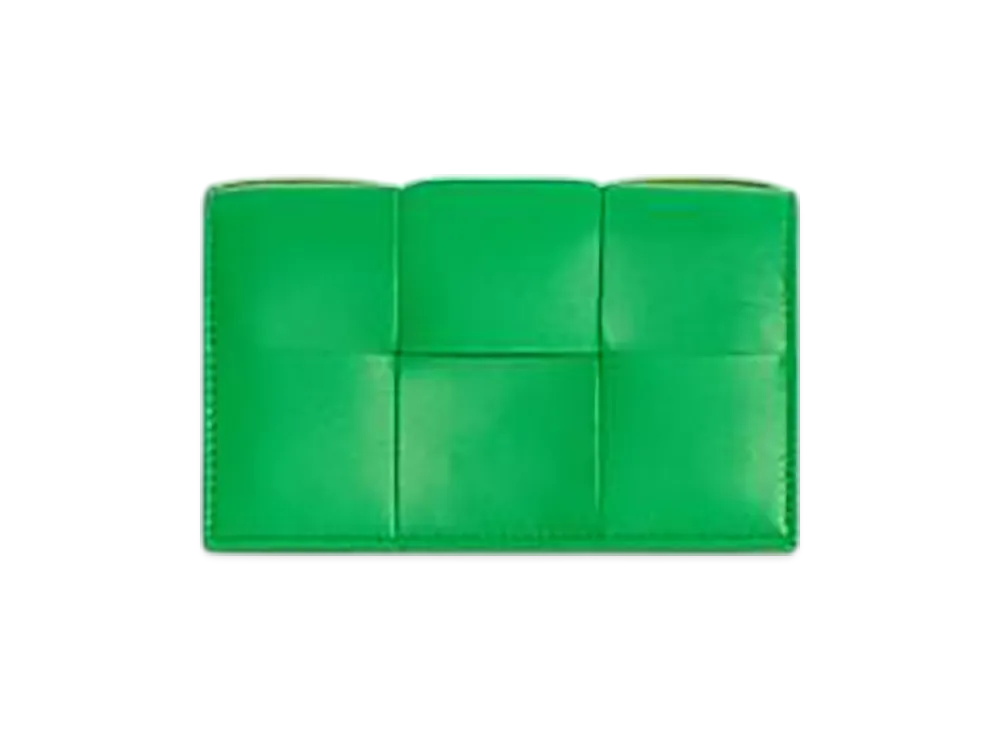 Bottega Veneta Cassette Business Card Case "Parakeet"