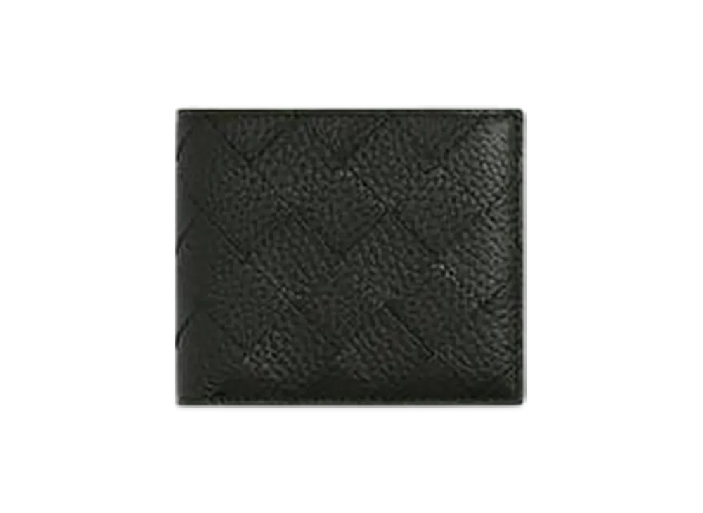 Bottega Veneta Intrecciato Bi-Fold Wallet "Dark Green"