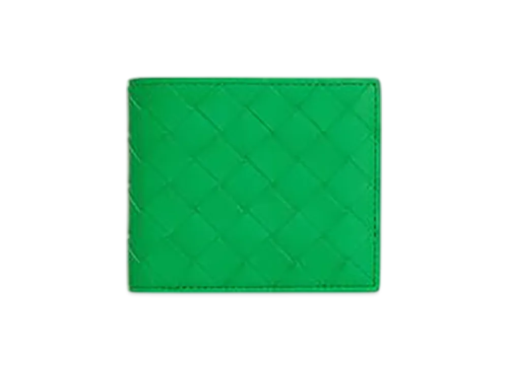 Bottega Veneta Intrecciato Bi-Fold Wallet "Parakeet"