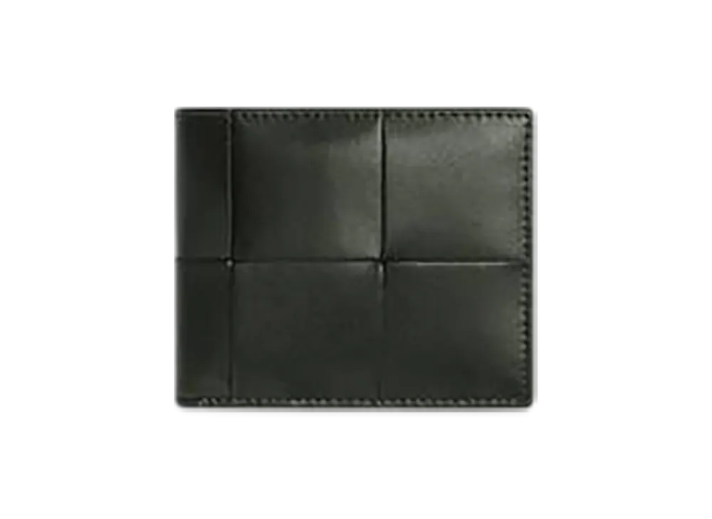 Bottega Veneta Cassette Bi-Fold Wallet "Dark Green/Agate Grey"