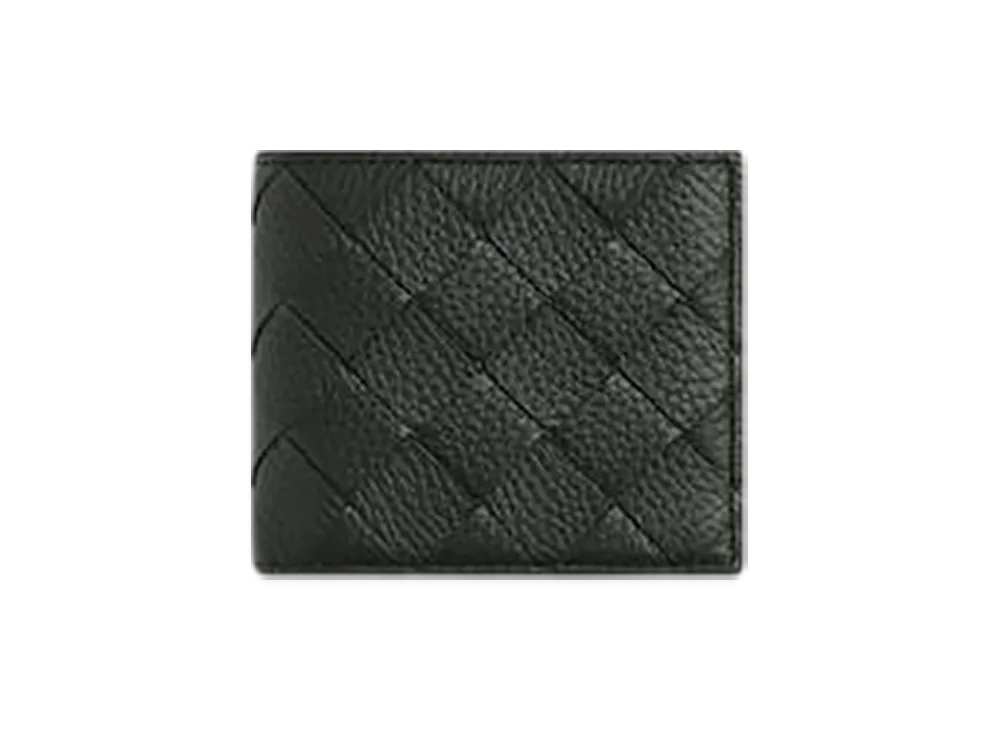 Bottega Veneta Intrecciato Bi-Fold Wallet With Coin Purse "Dark Green"
