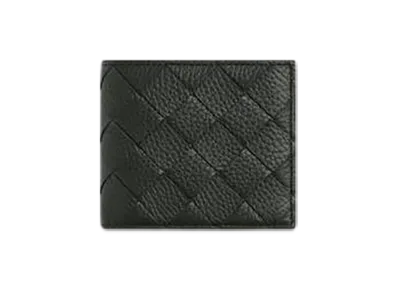 Bottega Veneta Intrecciato Bi-Fold Wallet With Coin Purse "Dark Green"