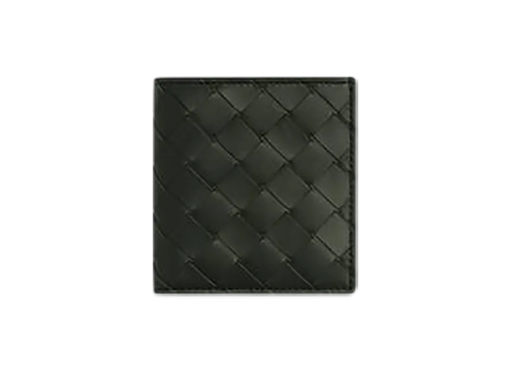 Bottega Veneta Intrecciato Slim Bi-Fold Wallet "Dark Green"