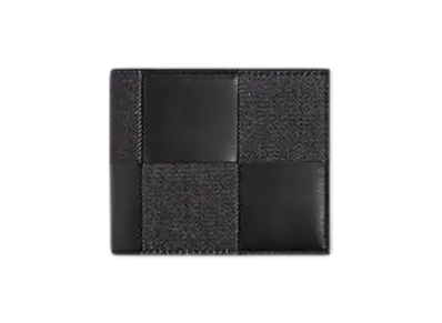 Bottega Veneta Cassette Bi-Fold Wallet With Coin Purse "Dark Indigo/Black"