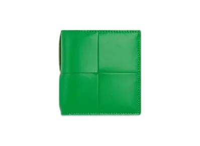 Bottega Veneta Cassette Slim Bi-Fold Wallet "Parakeet"