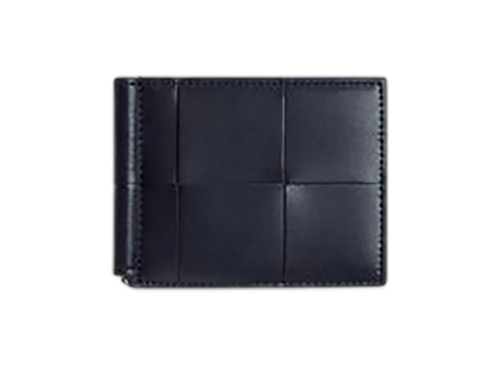 Bottega Veneta Cassette Money Clip Bifold Wallet "Space/Sapele"