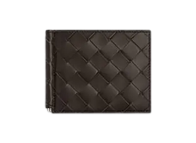 Bottega Veneta Intrecciato Money Clip Bifold Wallet "Fondant/Matcha"