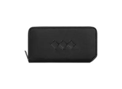 Bottega Veneta Tre Zip Around Wallet "Black"