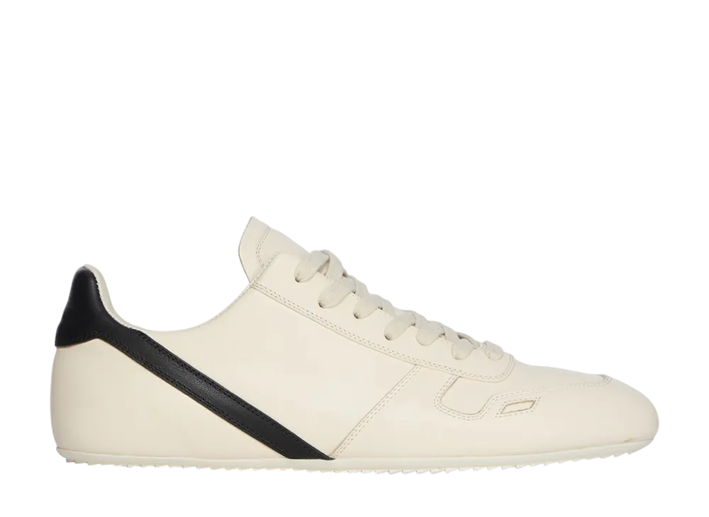 Rick Owens FW25 Concordians Minimal Sneak "Milk/Black/Milk"