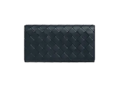 Bottega Veneta Intrecciato With Coin Purse Long Wallet "Shadow/Olive Oil"