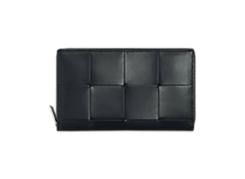 Bottega Veneta Cassette Zip Around Wallet "Aldoars/Cypress"