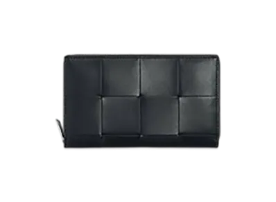 Bottega Veneta Cassette Zip Around Wallet "Aldoars/Cypress"