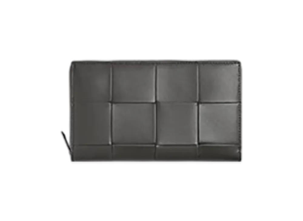 Bottega Veneta Cassette Zip Around Wallet "Lapiri/Limonite"