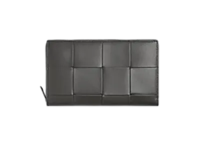 Bottega Veneta Cassette Zip Around Wallet "Lapiri/Limonite"