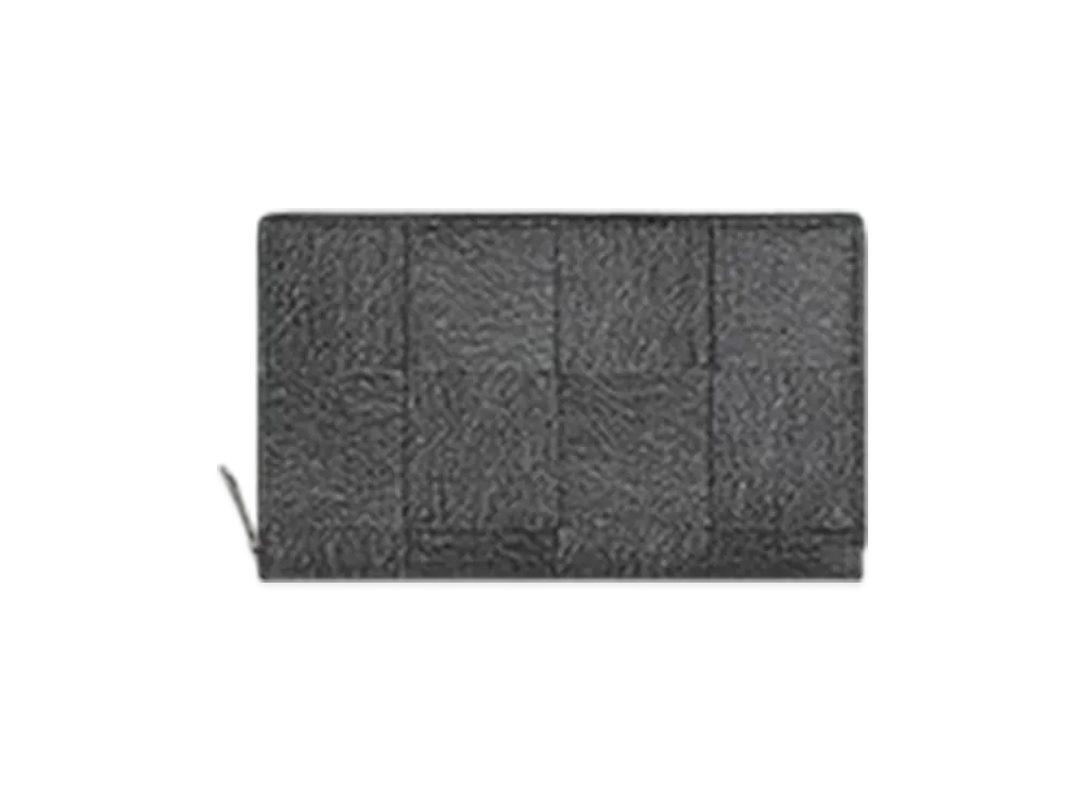 Bottega Veneta Cassette Zip Around Wallet "Mid Gray/Aldoars"