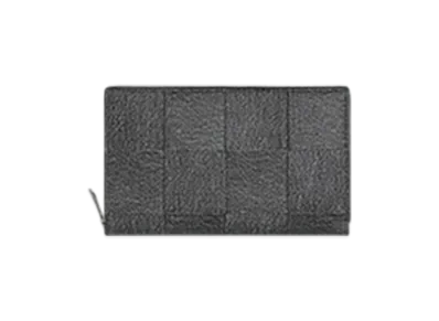 Bottega Veneta Cassette Zip Around Wallet "Mid Gray/Aldoars"