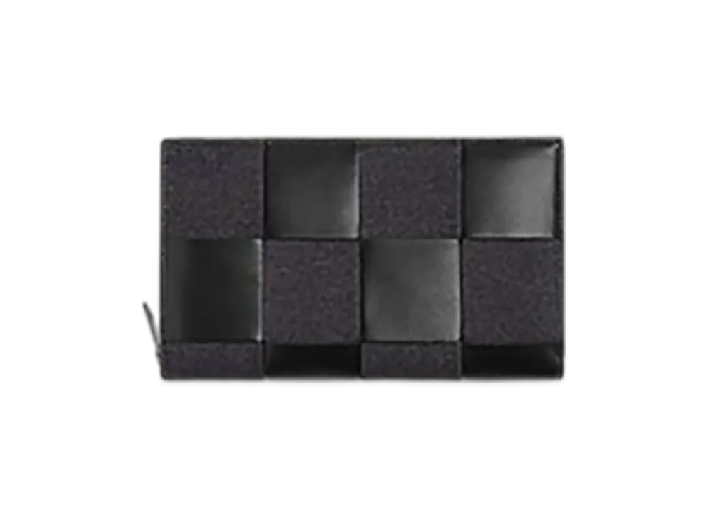 Bottega Veneta Cassette Zip Around Wallet "Dark Indigo/Black"