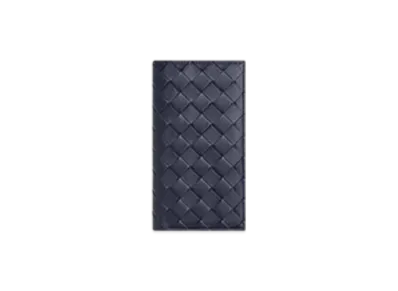 Bottega Veneta Intrecciato Long Wallet "Abyss/Cypress"