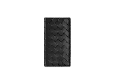 Bottega Veneta Intrecciato Long Wallet "Black"