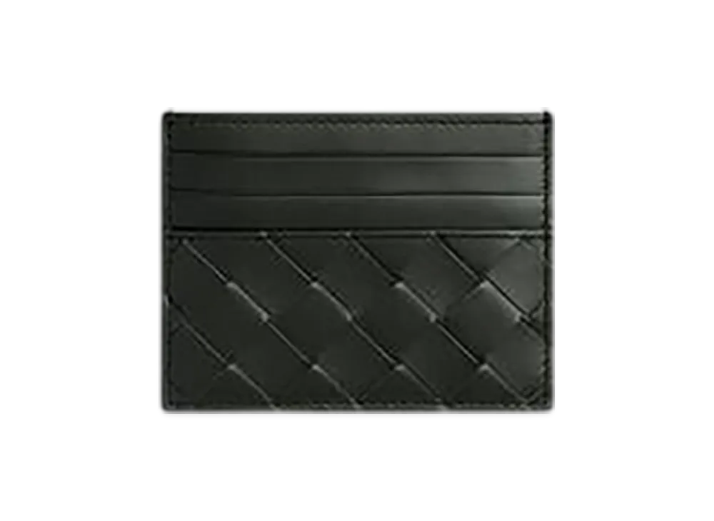 Bottega Veneta Intrecciato Credit Card Case "Dark Moss"