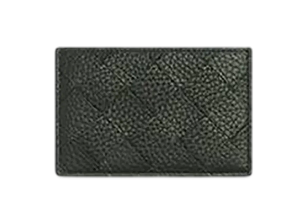 Bottega Veneta Intrecciato Credit Card Case "Dark Green"